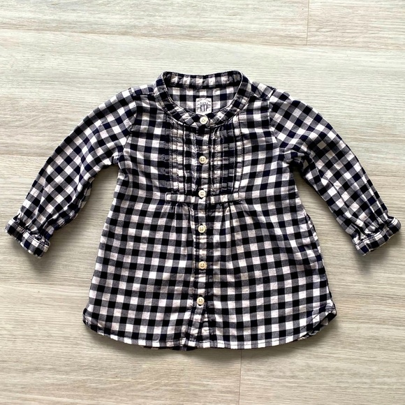 Baby Gap checkered blouse - Picture 1 of 4